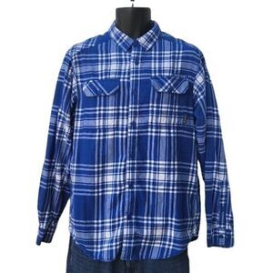 NCAA Columbia Flannel Button Up Men Sz S Blue White Kentucky‎ Wildcats Everyday